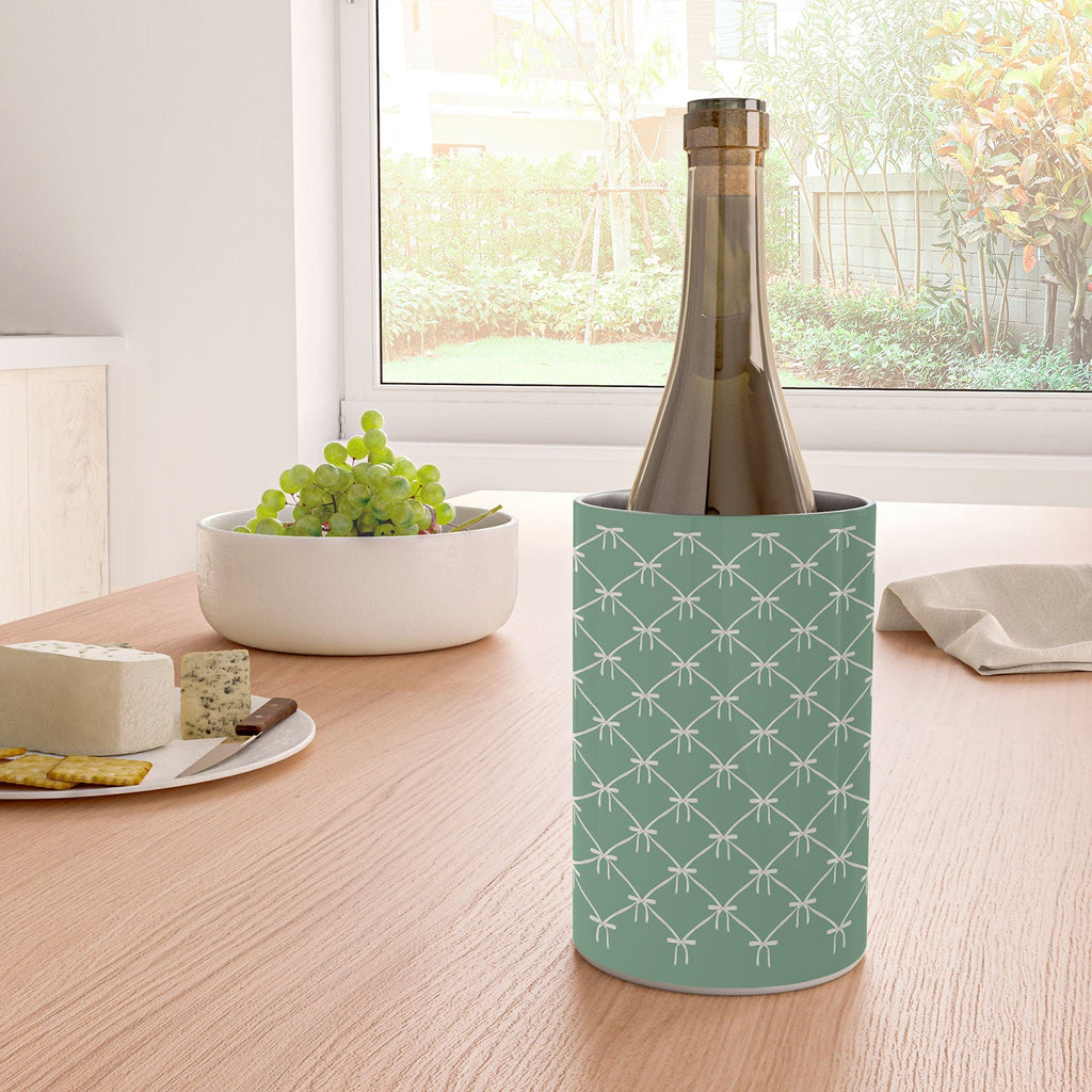 Colour Poems Bows and Ribbons Green Wine Chiller