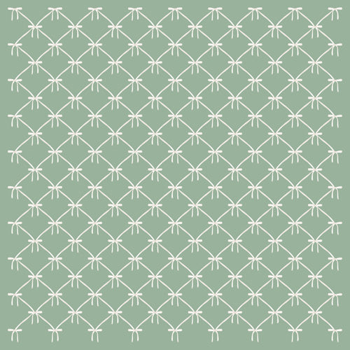 Colour Poems Bows and Ribbons Green Shower Curtain