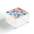 Colour Poems Checker Arches I Pastel Tones Acrylic Box