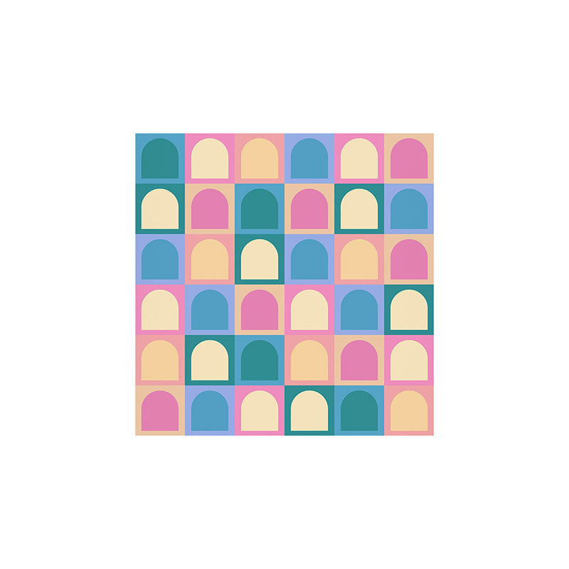 Colour Poems Checker Arches I Pastel Tones Art Print