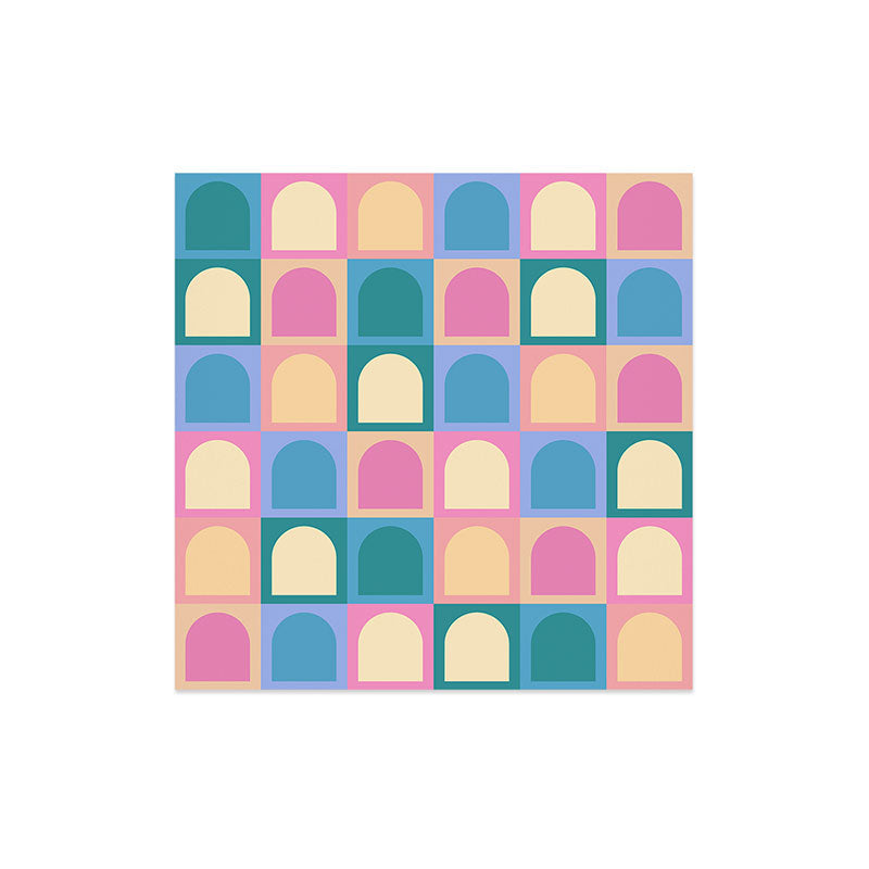 Colour Poems Checker Arches I Pastel Tones Art Print