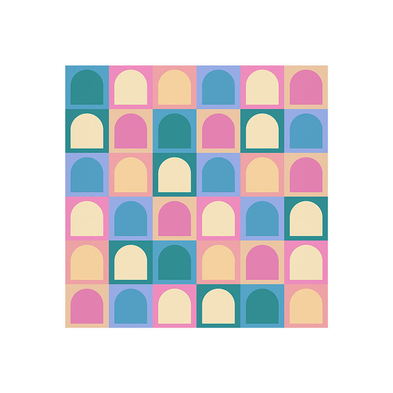 Colour Poems Checker Arches I Pastel Tones Art Print