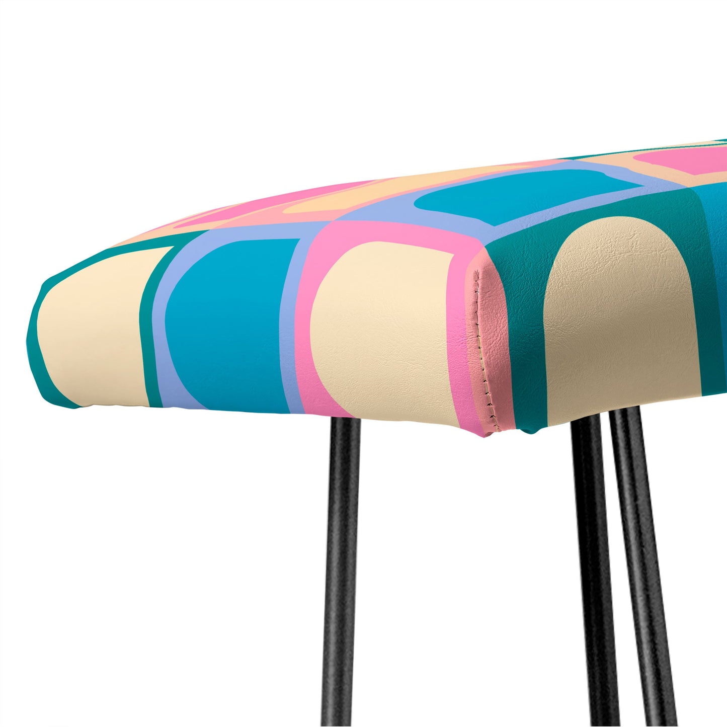 Colour Poems Checker Arches I Pastel Tones Bench