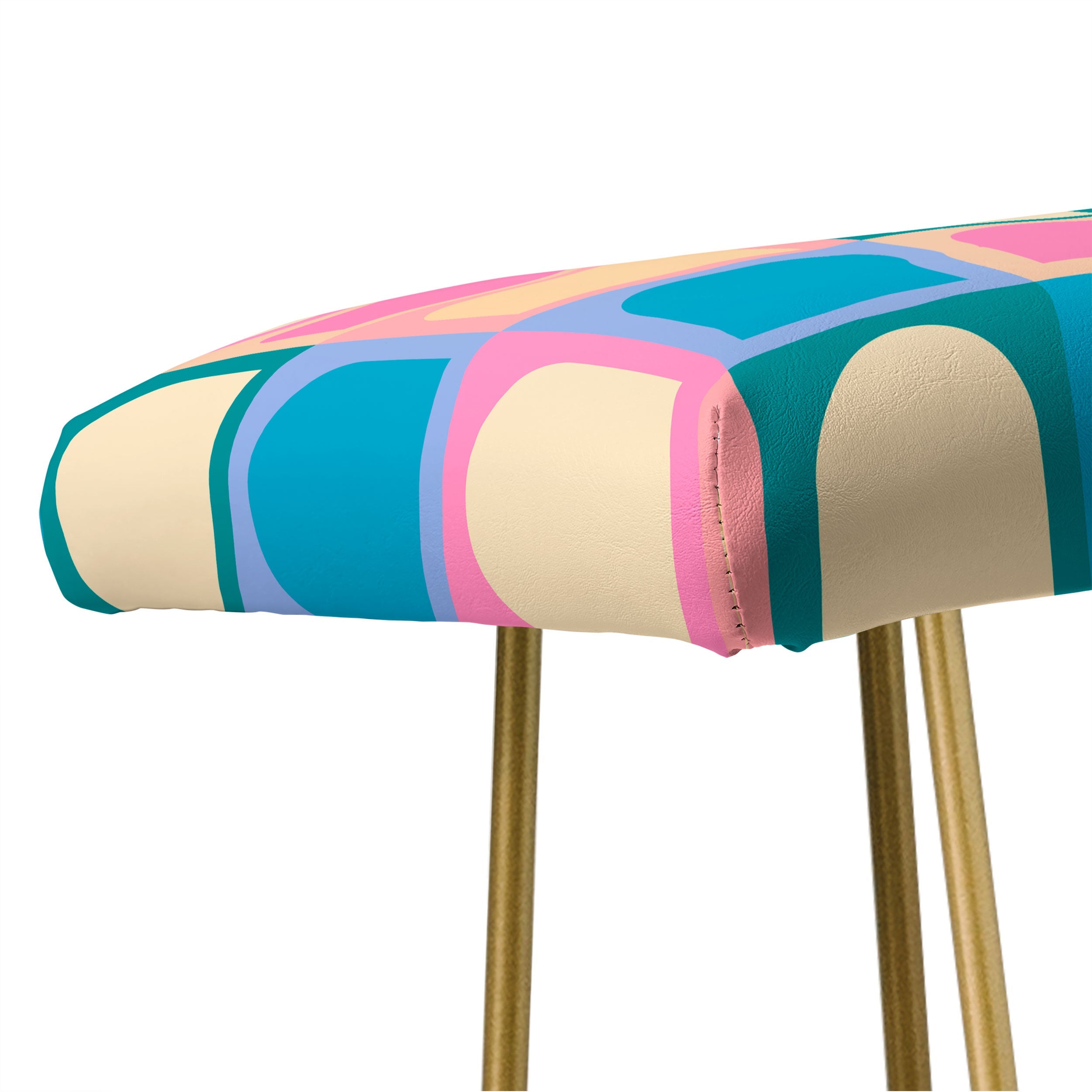 Colour Poems Checker Arches I Pastel Tones Bench