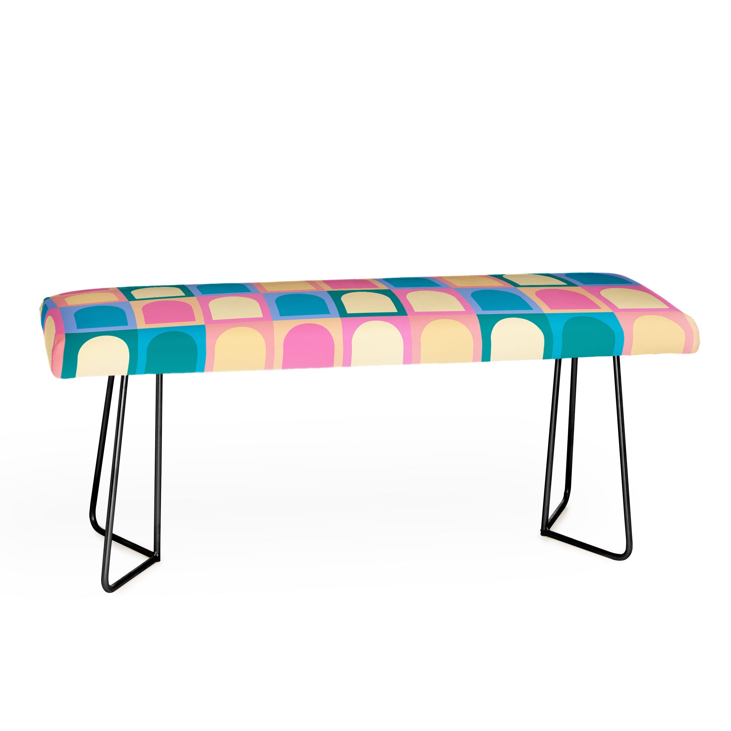 Colour Poems Checker Arches I Pastel Tones Bench