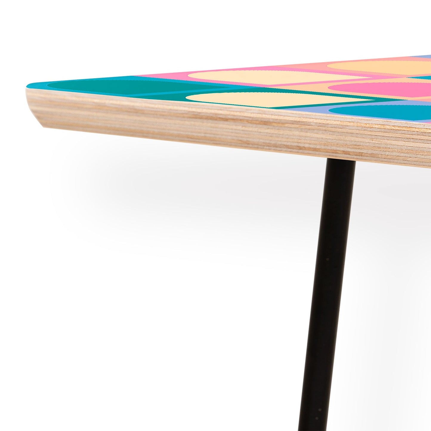 Colour Poems Checker Arches I Pastel Tones Coffee Table
