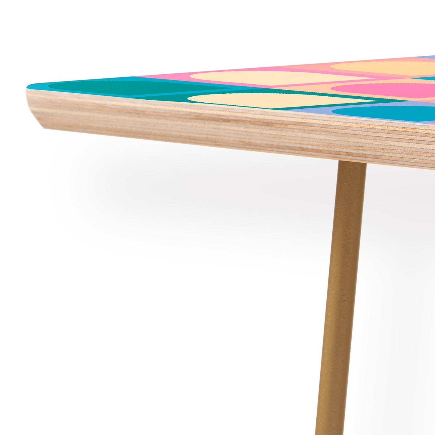 Colour Poems Checker Arches I Pastel Tones Coffee Table