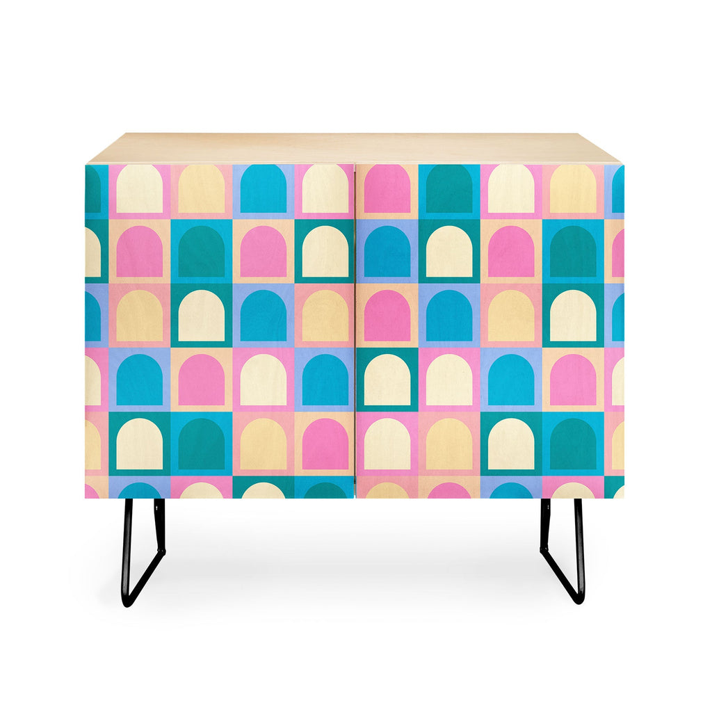 Colour Poems Checker Arches I Pastel Tones Credenza