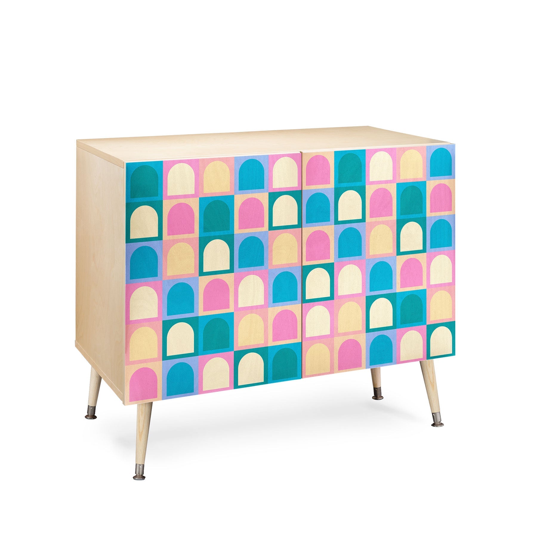 Colour Poems Checker Arches I Pastel Tones Credenza