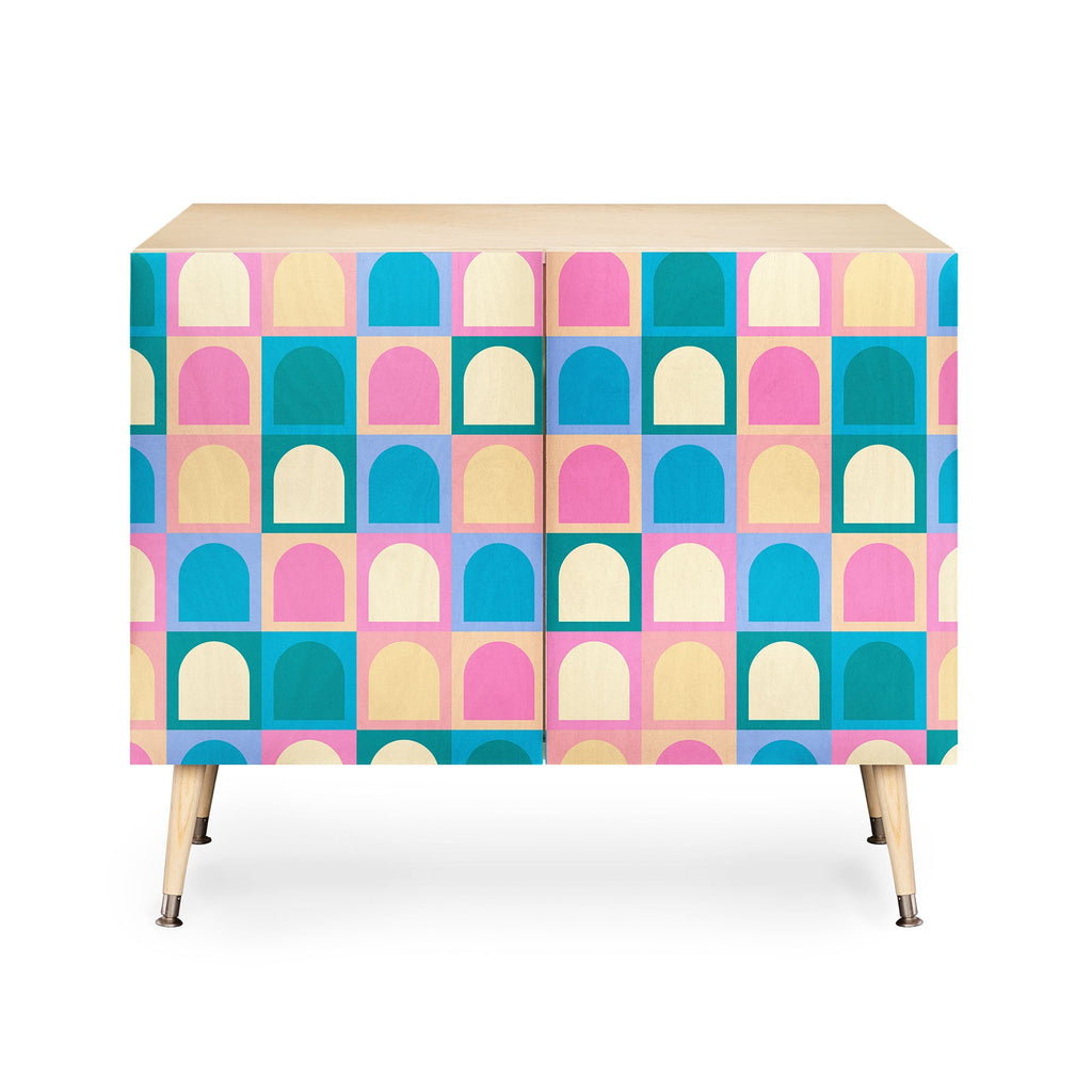 Colour Poems Checker Arches I Pastel Tones Credenza