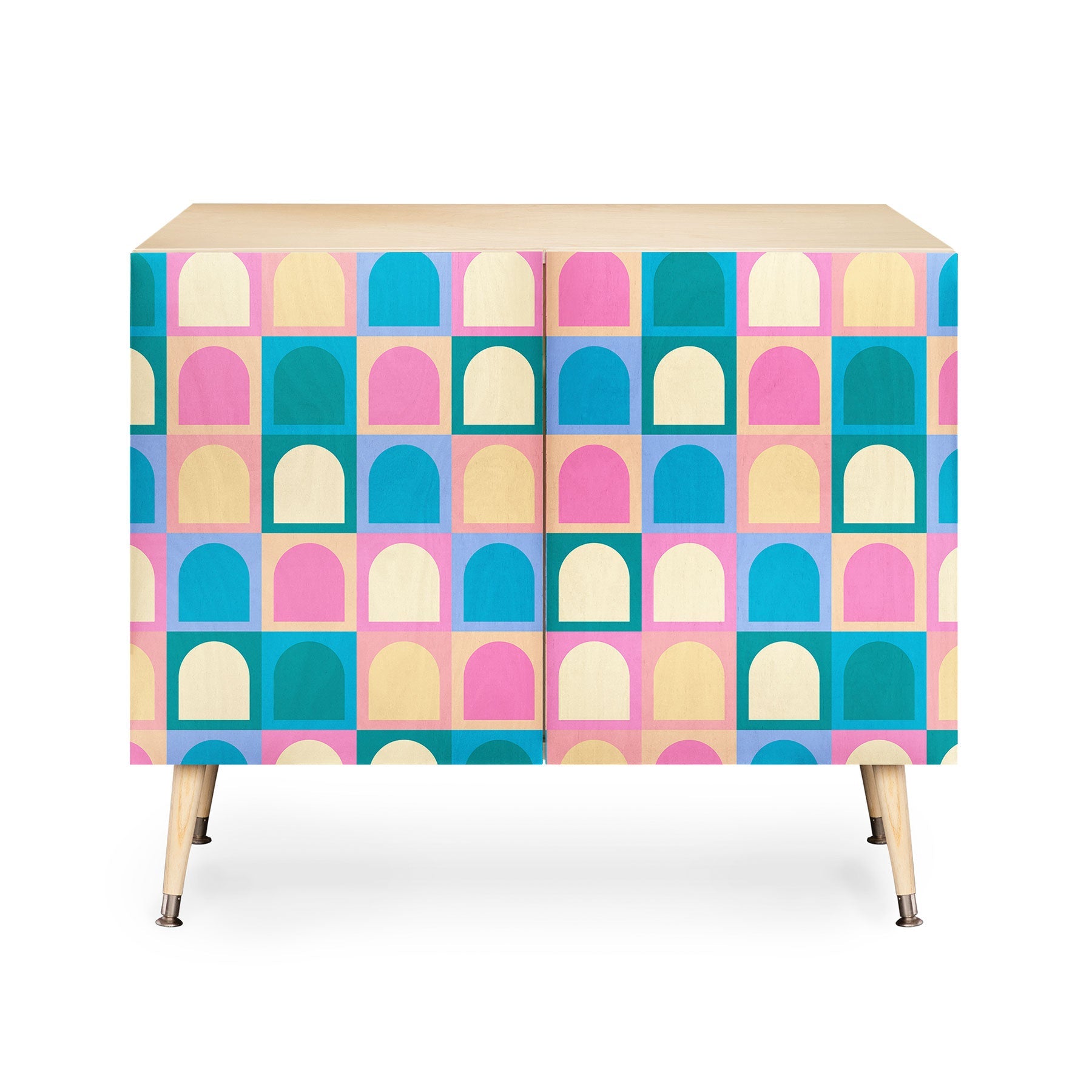 Colour Poems Checker Arches I Pastel Tones Credenza