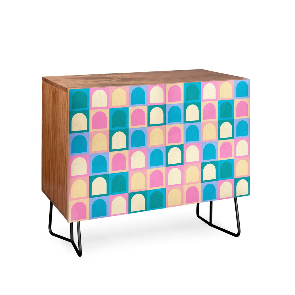 Colour Poems Checker Arches I Pastel Tones Credenza