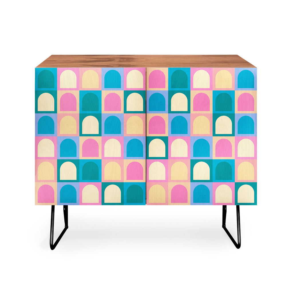 Colour Poems Checker Arches I Pastel Tones Credenza