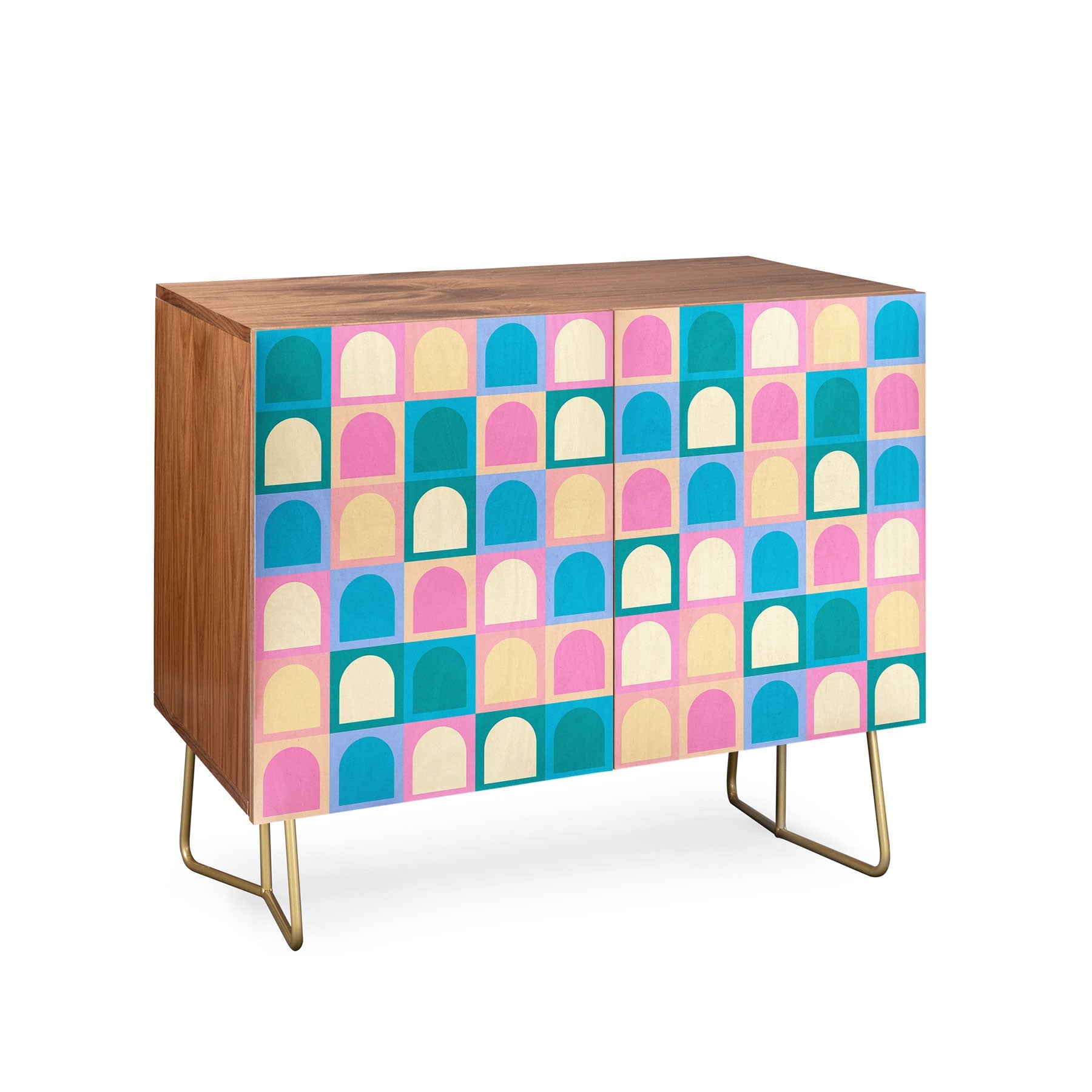 Colour Poems Checker Arches I Pastel Tones Credenza