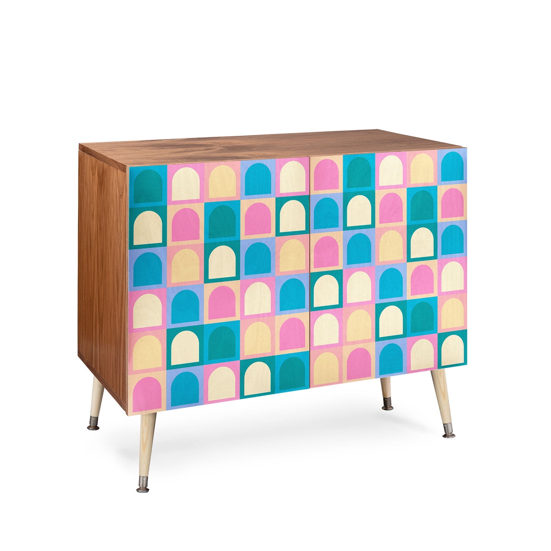 Colour Poems Checker Arches I Pastel Tones Credenza