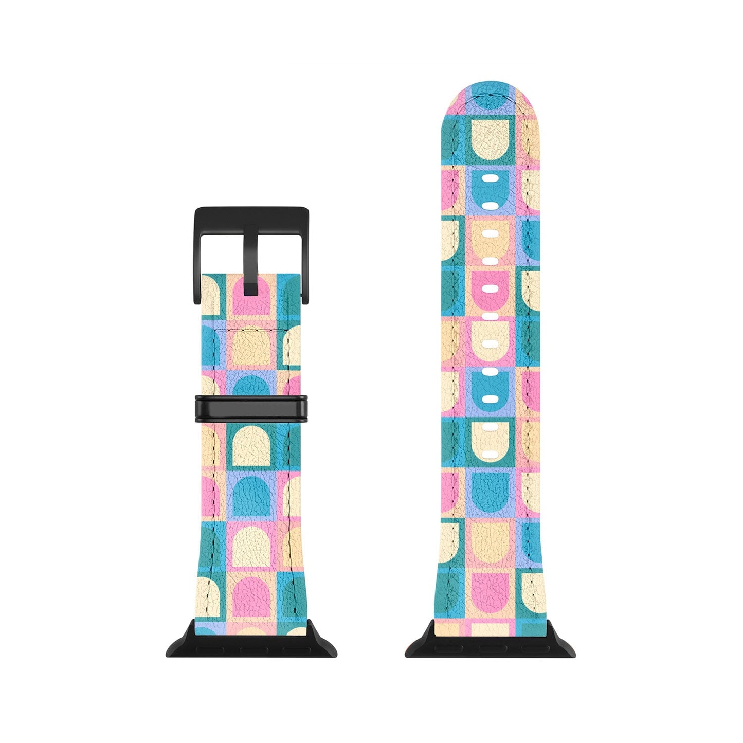 Colour Poems Checker Arches I Pastel Tones Apple Watch Band