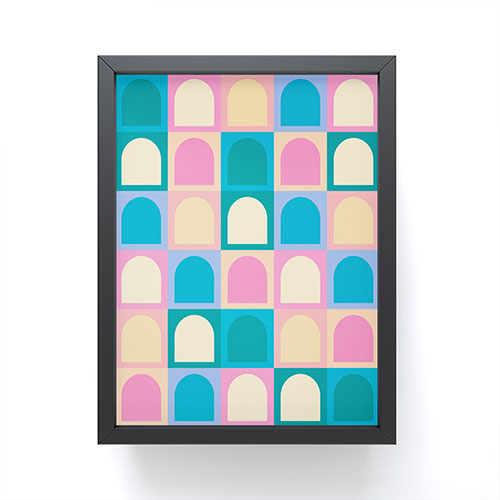 Colour Poems Checker Arches I Pastel Tones Framed Mini Art Print