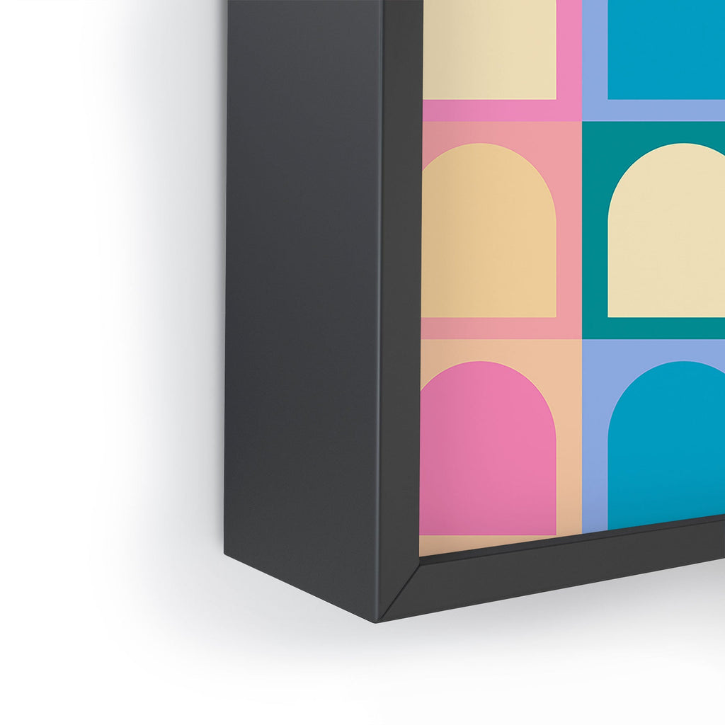 Colour Poems Checker Arches I Pastel Tones Framed Mini Art Print