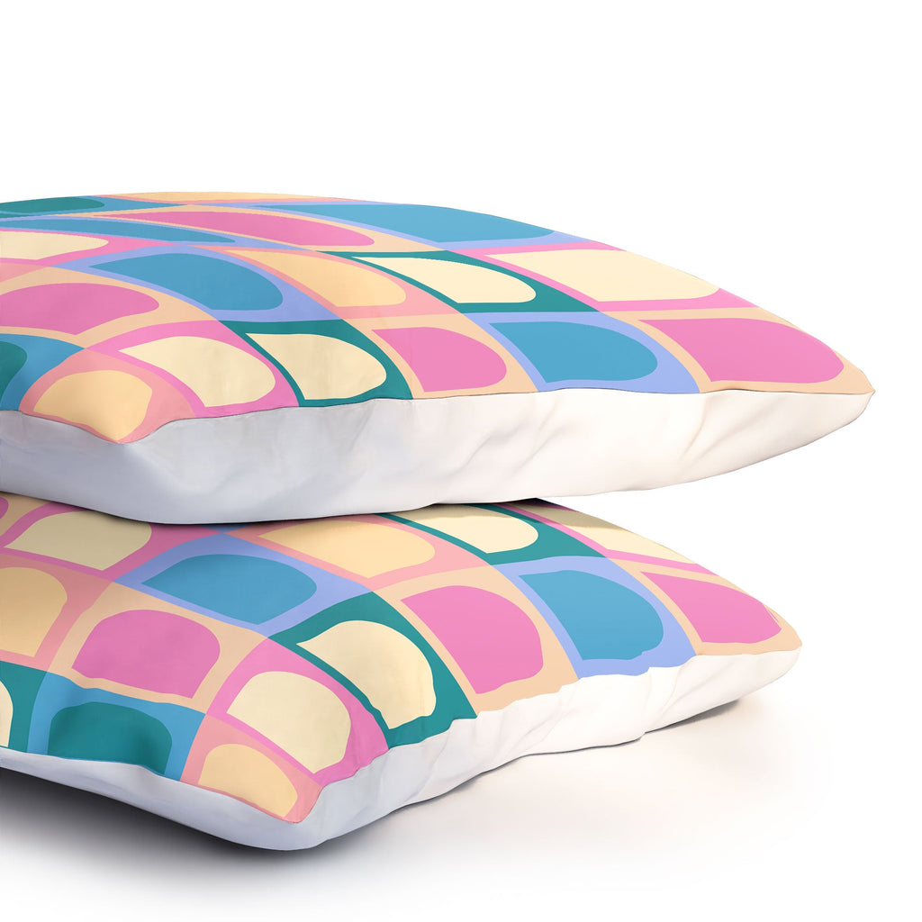 Colour Poems Checker Arches I Pastel Tones Pillow Shams