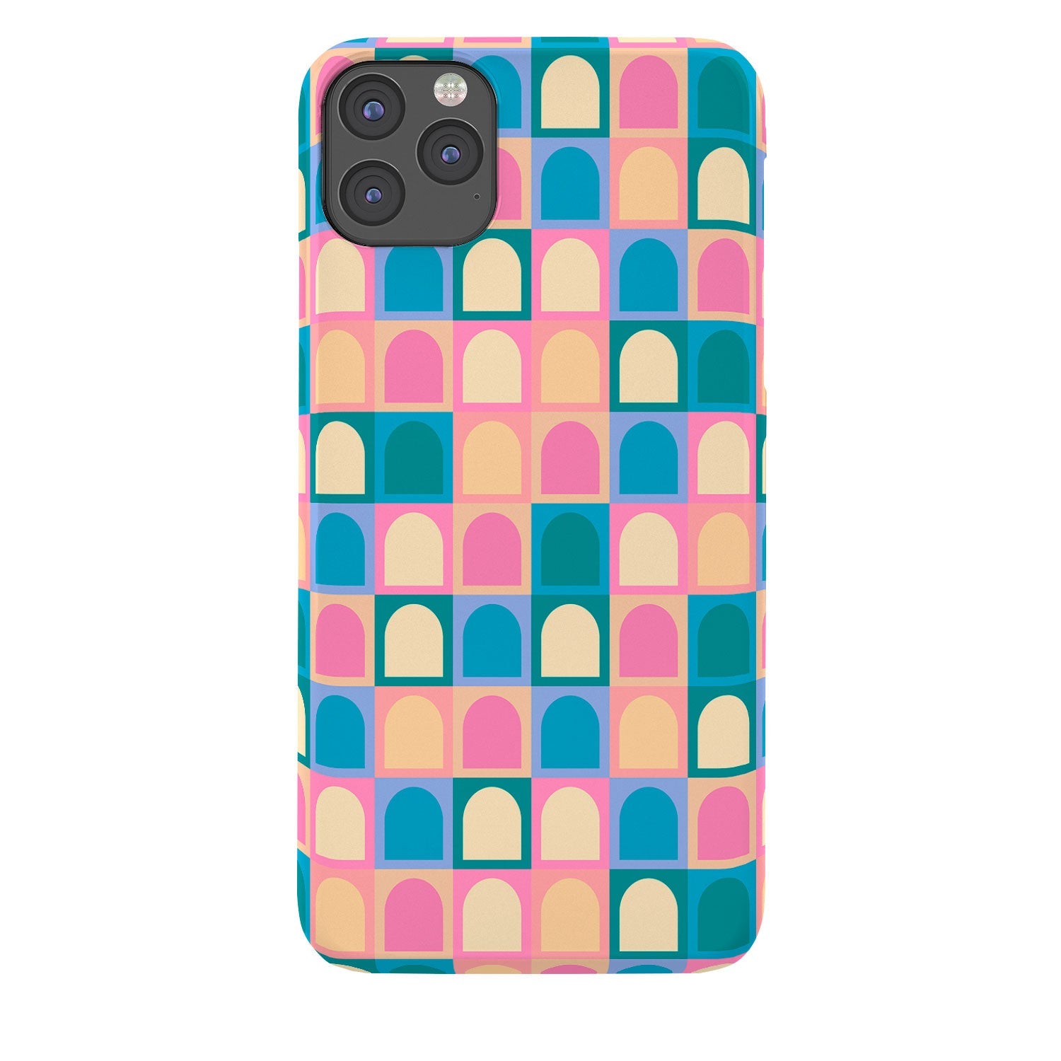 Colour Poems Checker Arches I Pastel Tones Phone Case