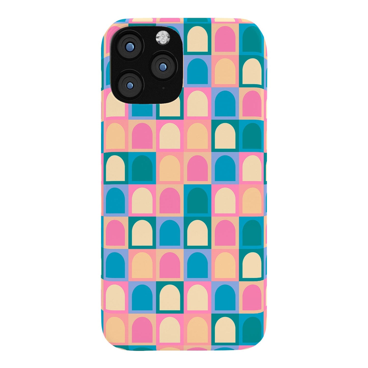 Colour Poems Checker Arches I Pastel Tones Phone Case