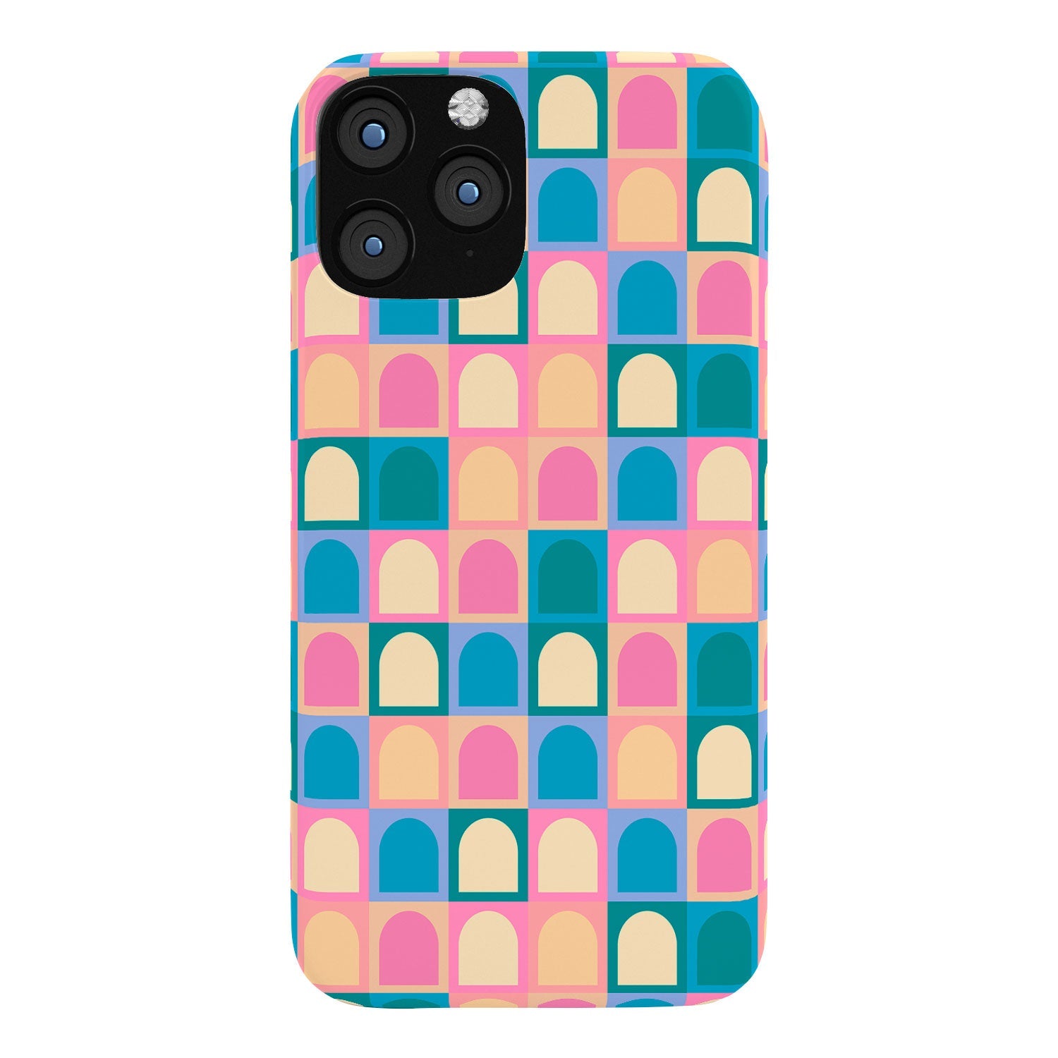 Colour Poems Checker Arches I Pastel Tones Phone Case