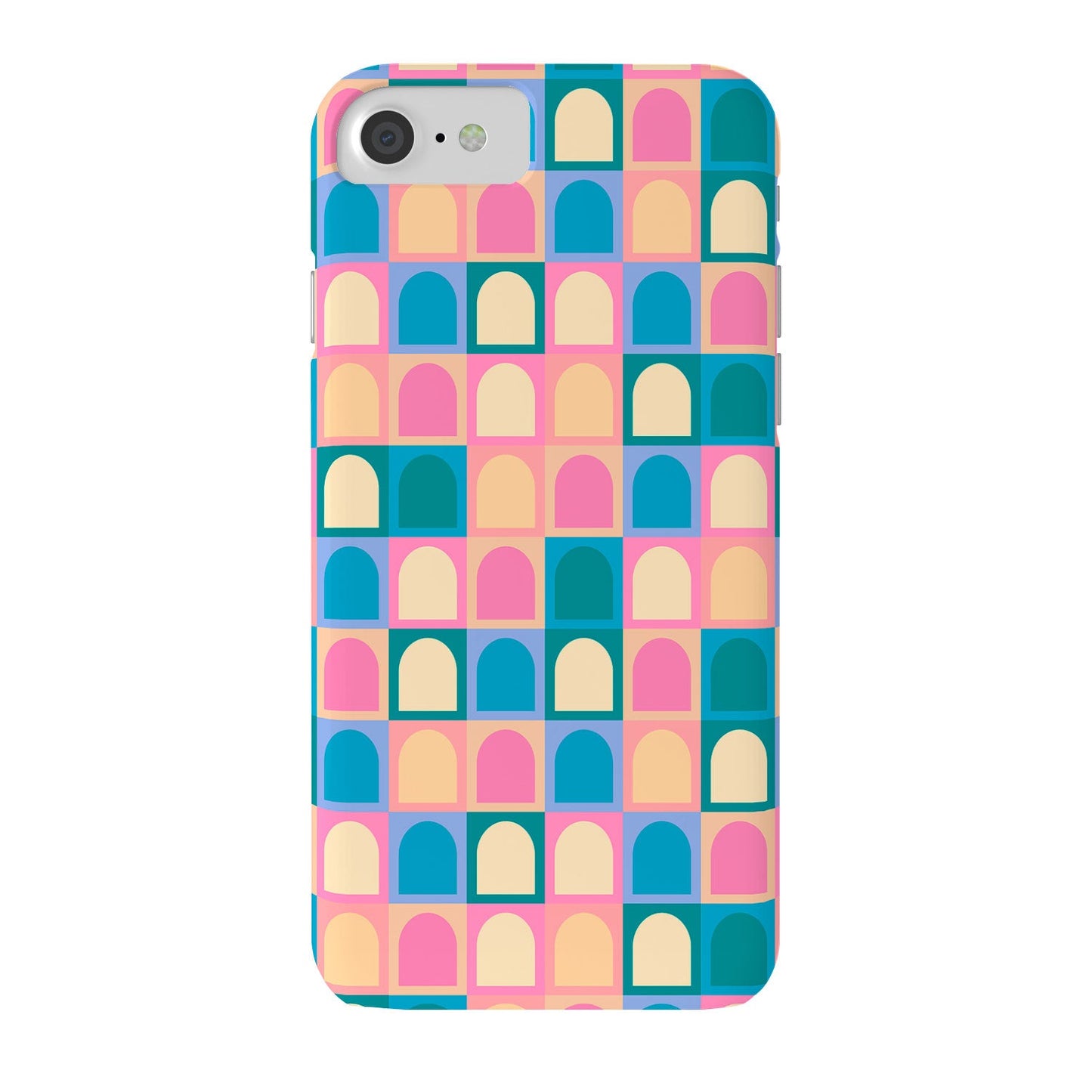 Colour Poems Checker Arches I Pastel Tones Phone Case
