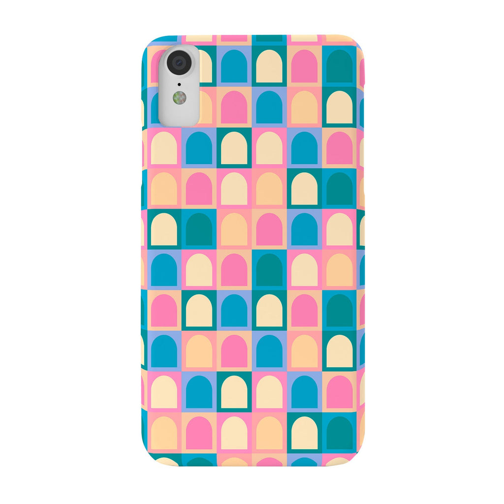 Colour Poems Checker Arches I Pastel Tones Phone Case