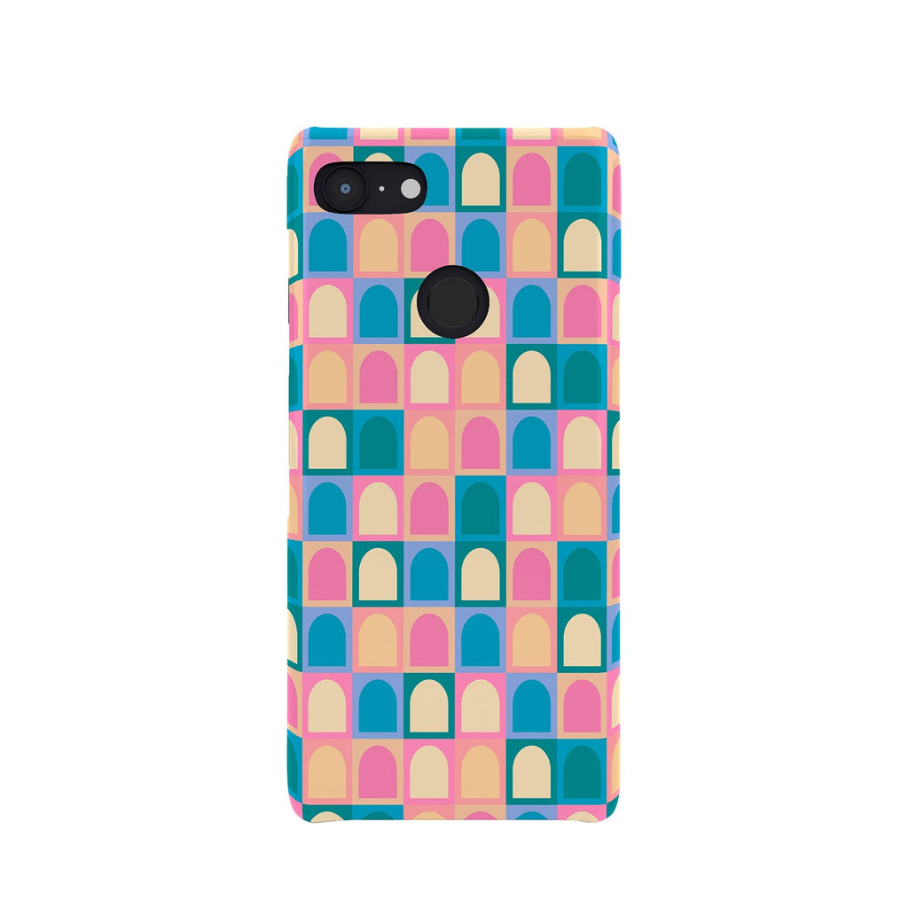 Colour Poems Checker Arches I Pastel Tones Phone Case