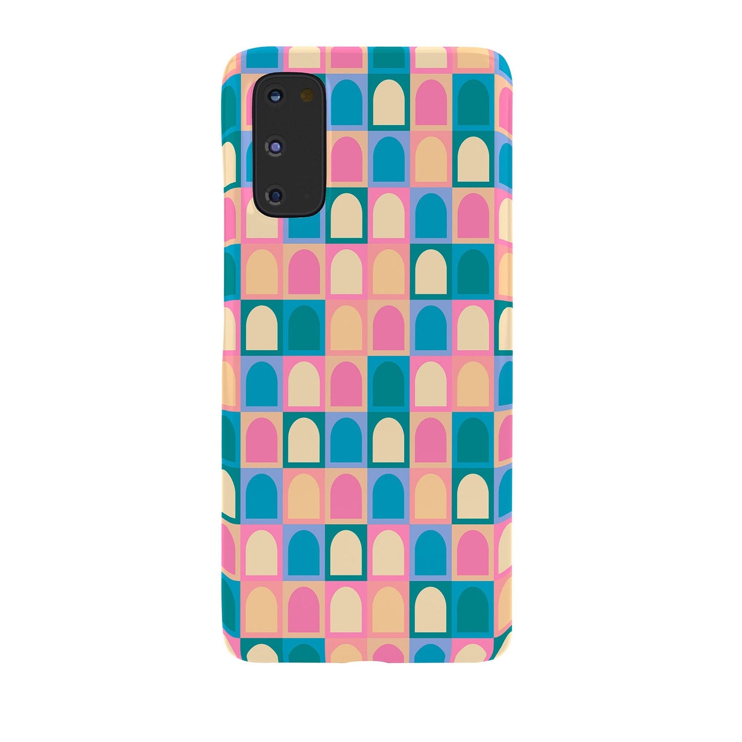 Colour Poems Checker Arches I Pastel Tones Phone Case