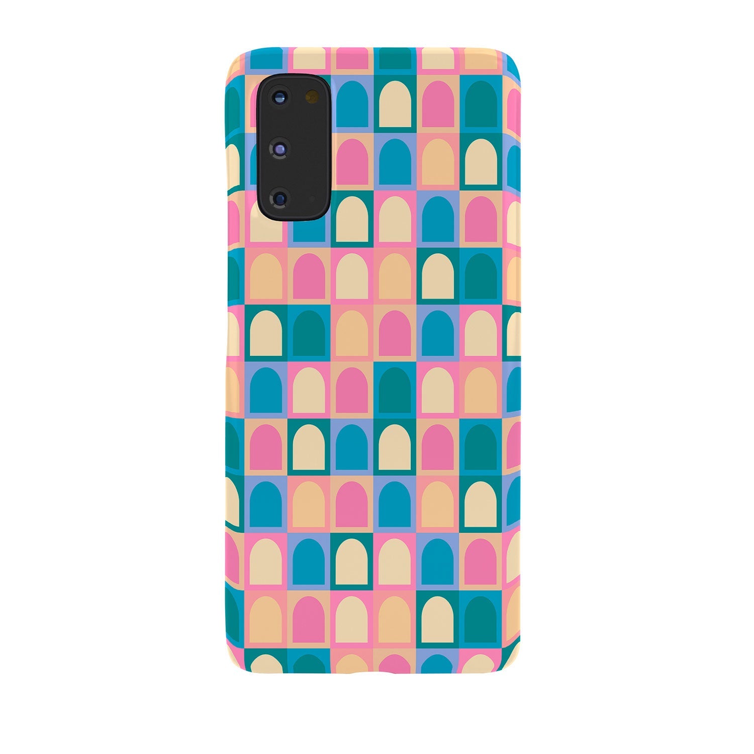 Colour Poems Checker Arches I Pastel Tones Phone Case