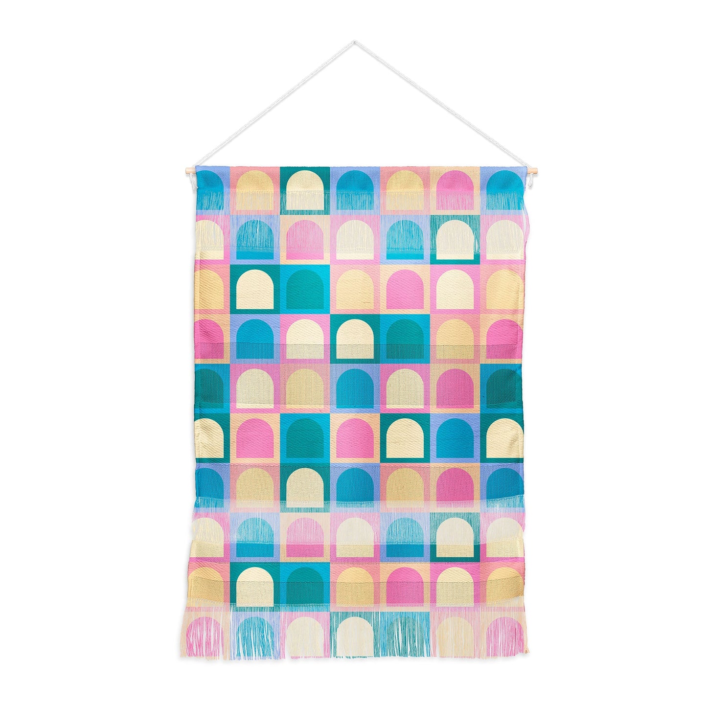 Colour Poems Checker Arches I Pastel Tones Wall Hanging Portrait