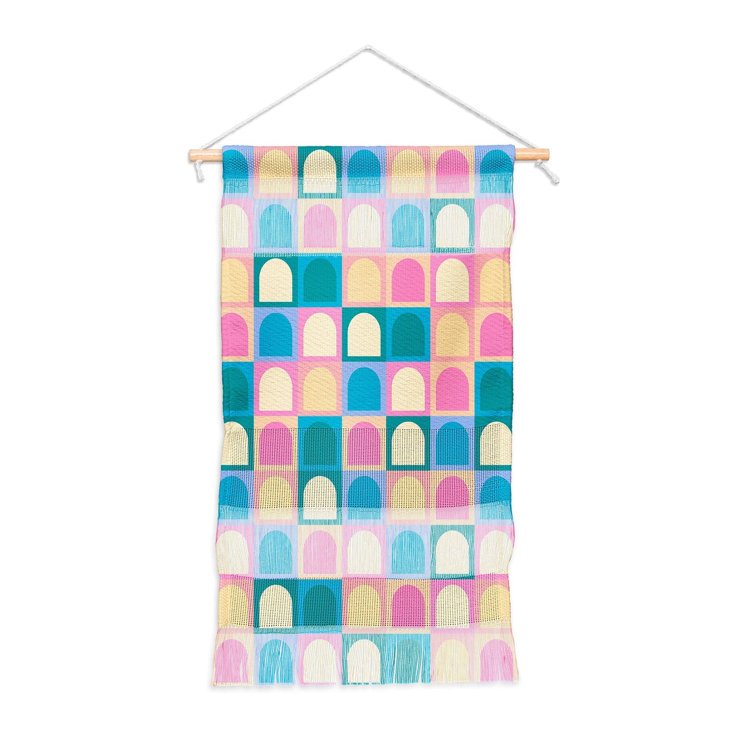 Colour Poems Checker Arches I Pastel Tones Wall Hanging Portrait