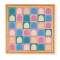 Colour Poems Checker Arches I Pastel Tones Framed Wall Art