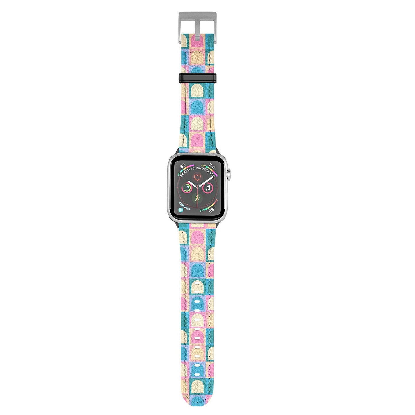 Colour Poems Checker Arches I Pastel Tones Apple Watch Band