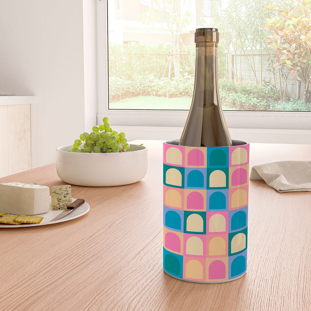 Colour Poems Checker Arches I Pastel Tones Wine Chiller