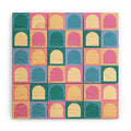 Colour Poems Checker Arches I Pastel Tones Wood Wall Mural