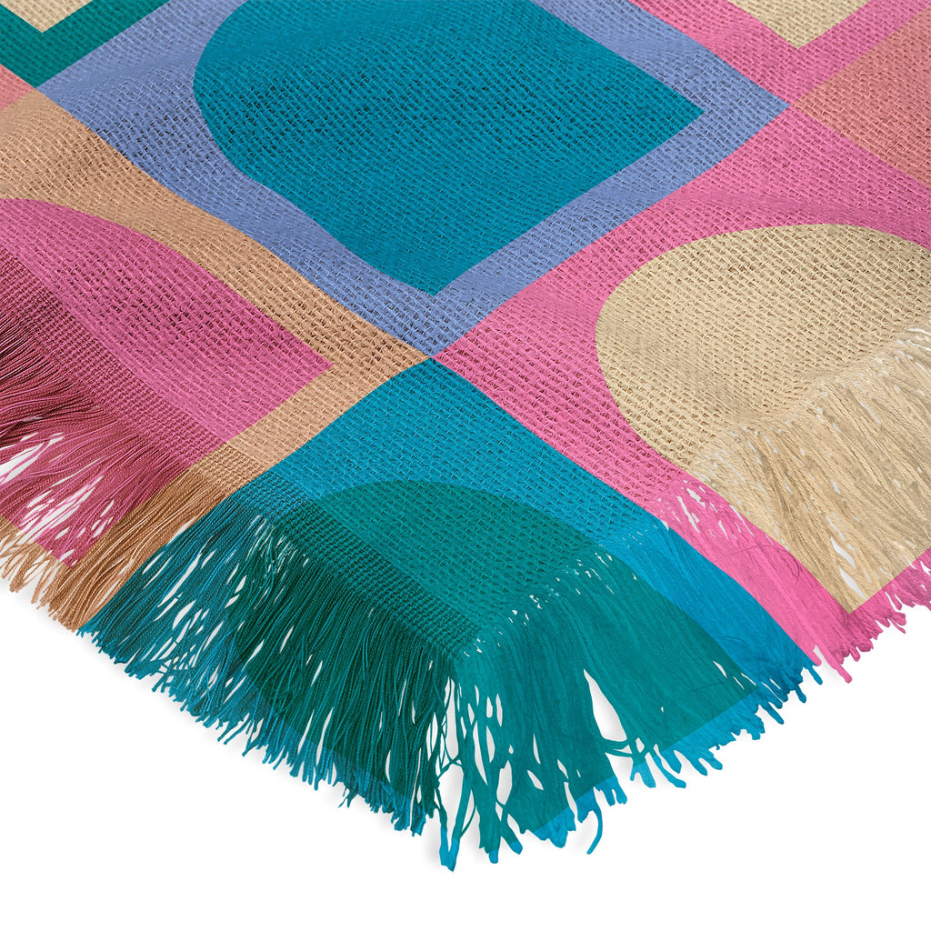 Colour Poems Checker Arches I Pastel Tones Throw Blanket