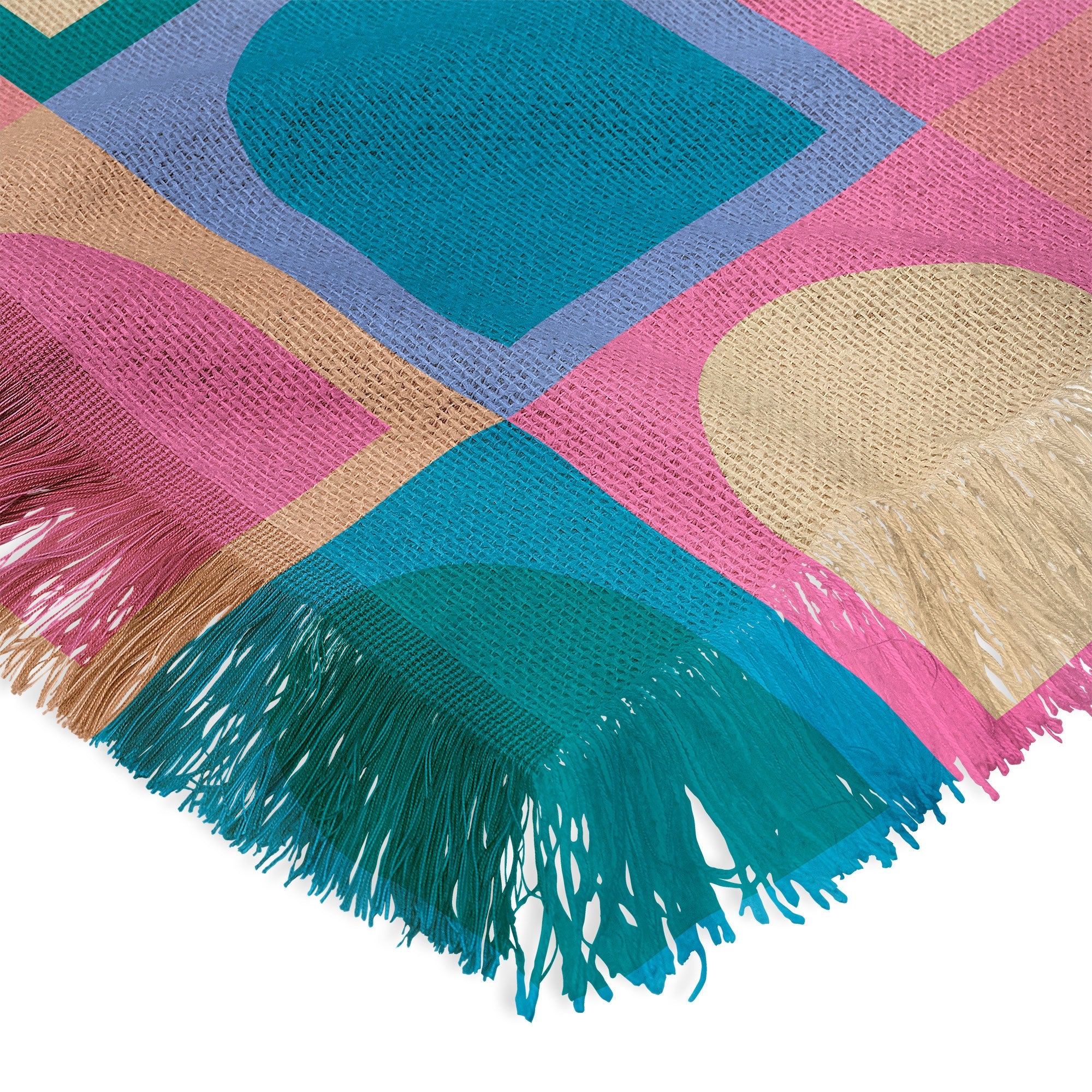 Colour Poems Checker Arches I Pastel Tones Throw Blanket