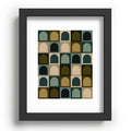 Colour Poems Checker Arches II Earthy Tones Recessed Framing Rectangle