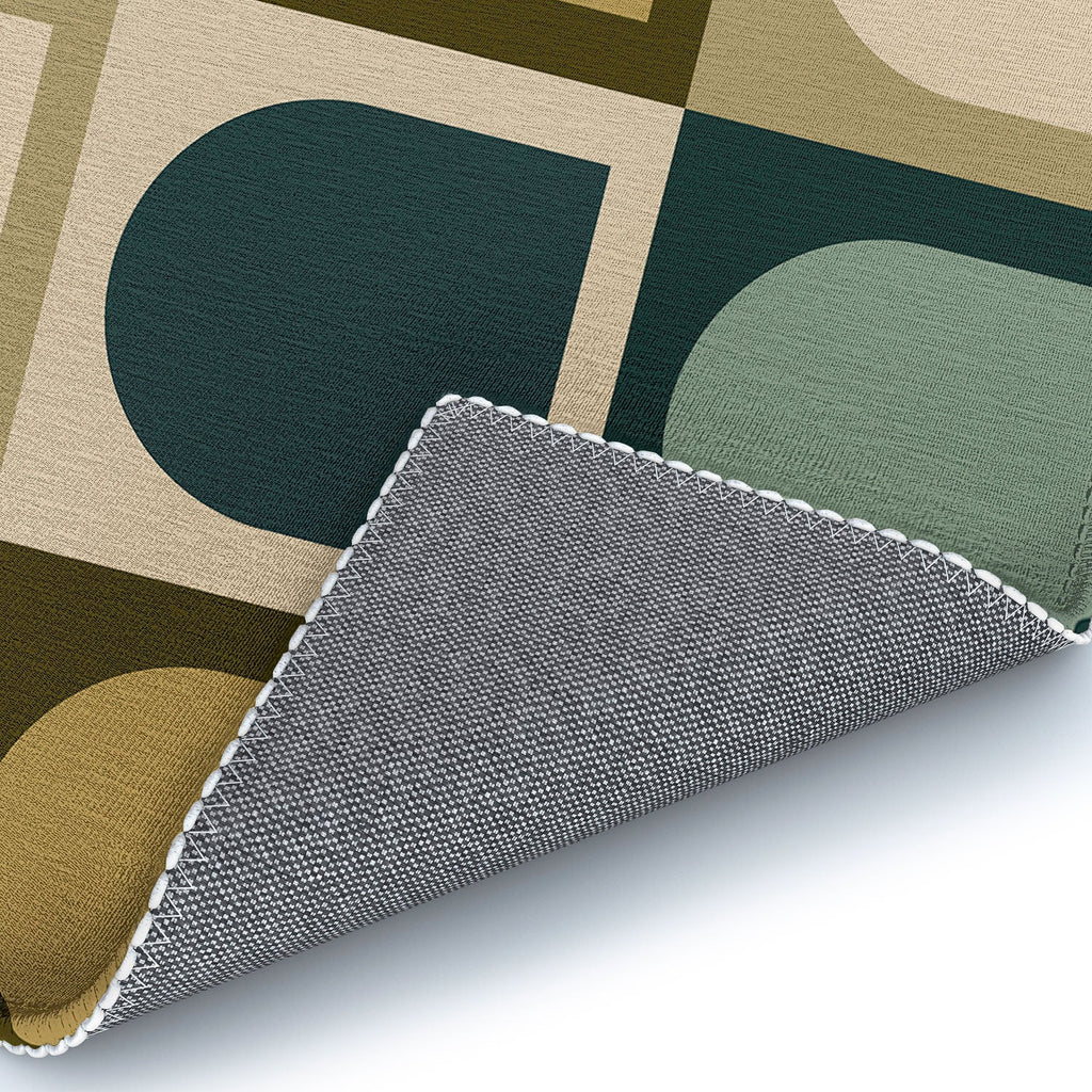 Colour Poems Checker Arches II Earthy Tones Area Rug