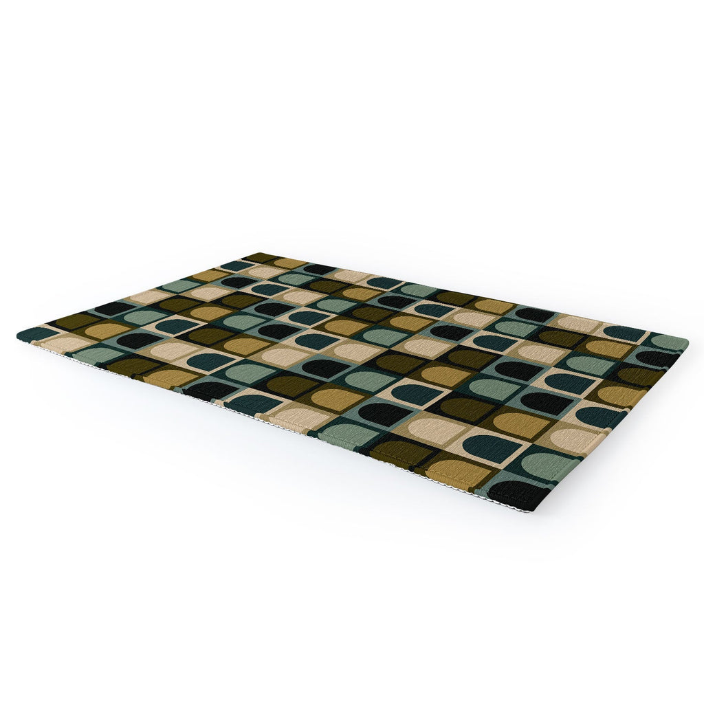 Colour Poems Checker Arches II Earthy Tones Area Rug