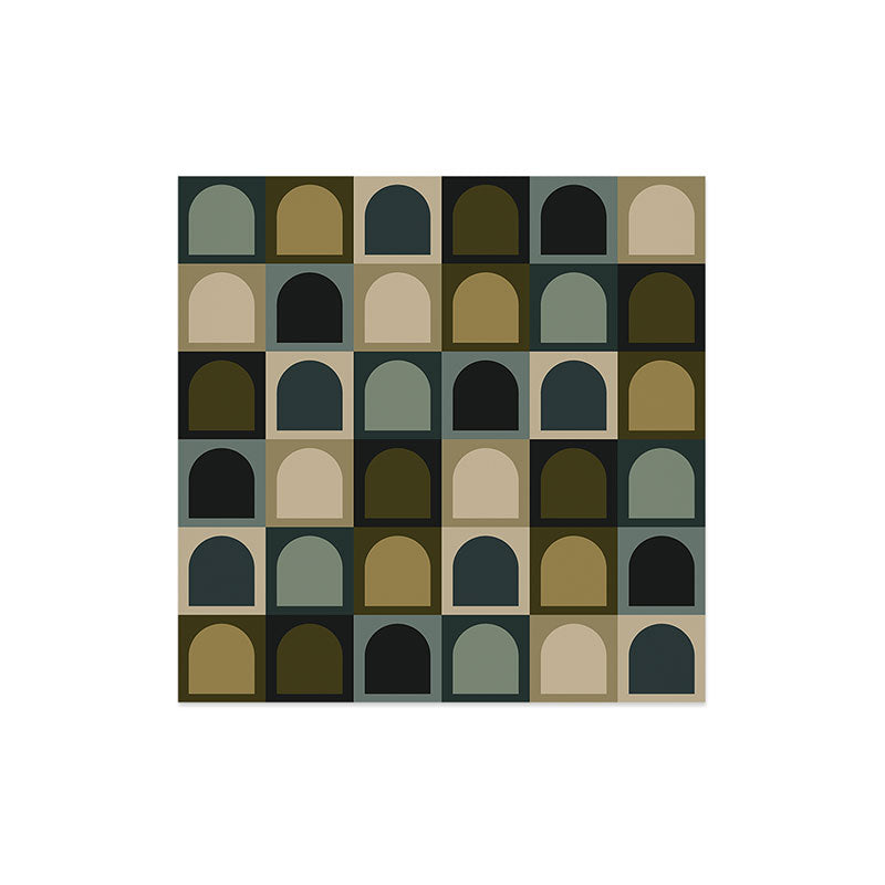 Colour Poems Checker Arches II Earthy Tones Art Print
