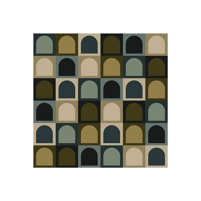 Colour Poems Checker Arches II Earthy Tones Art Print