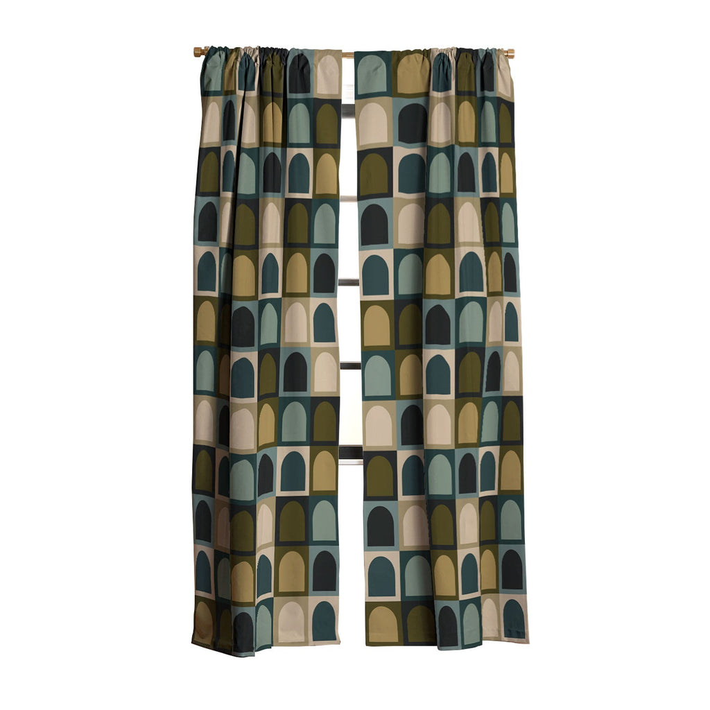 Colour Poems Checker Arches II Earthy Tones Blackout Non Repeat