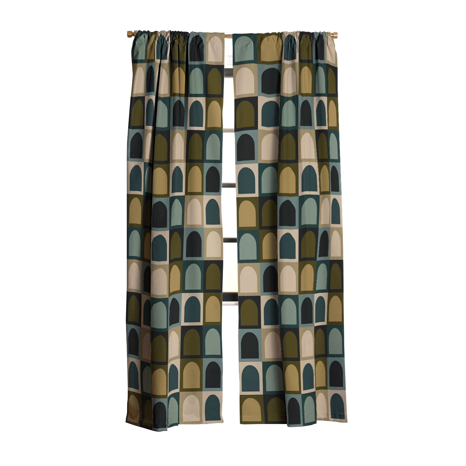 Colour Poems Checker Arches II Earthy Tones Blackout Non Repeat