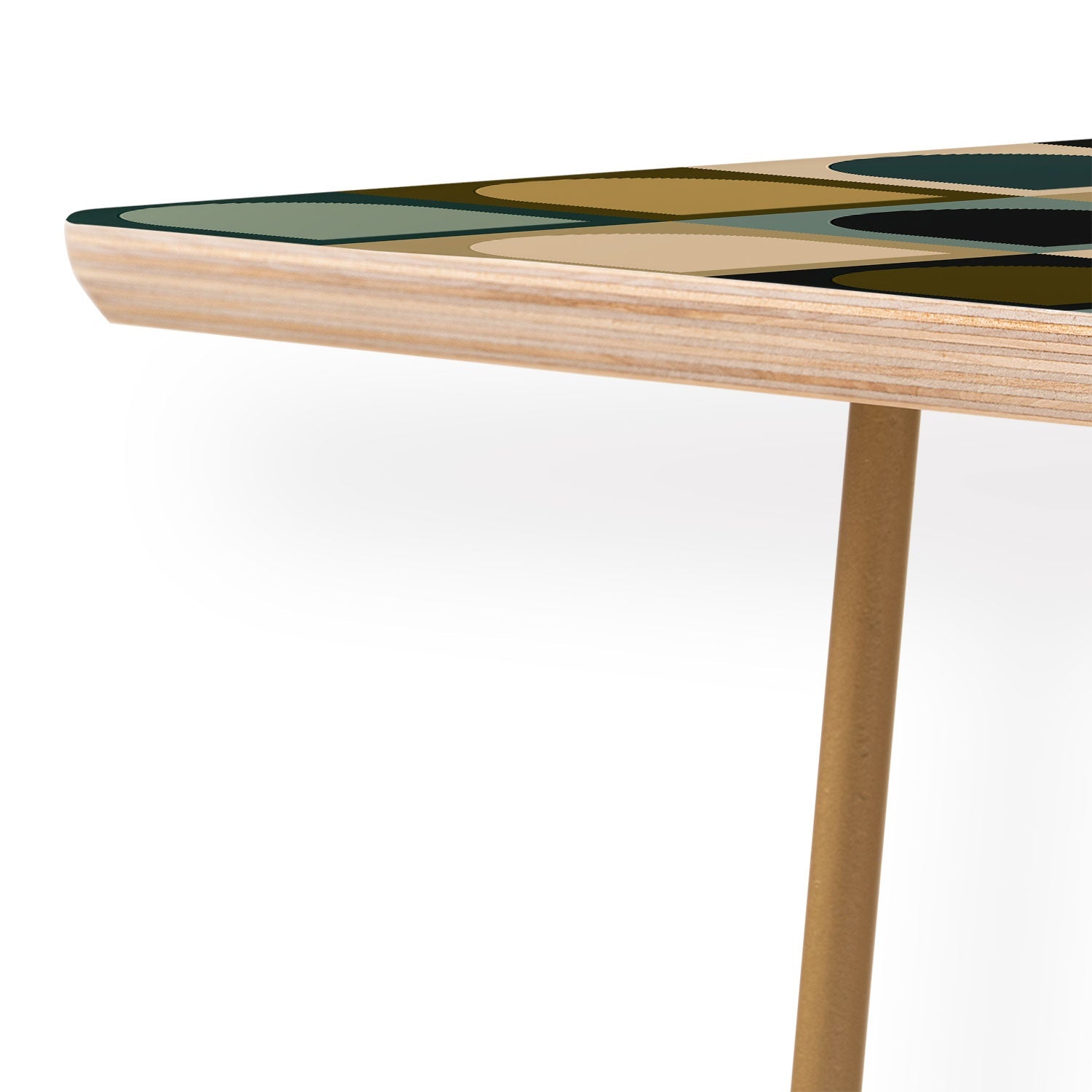 Colour Poems Checker Arches II Earthy Tones Coffee Table