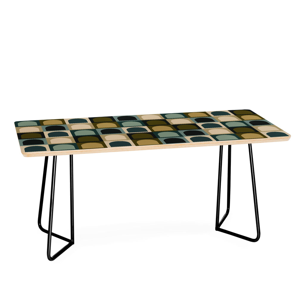 Colour Poems Checker Arches II Earthy Tones Coffee Table