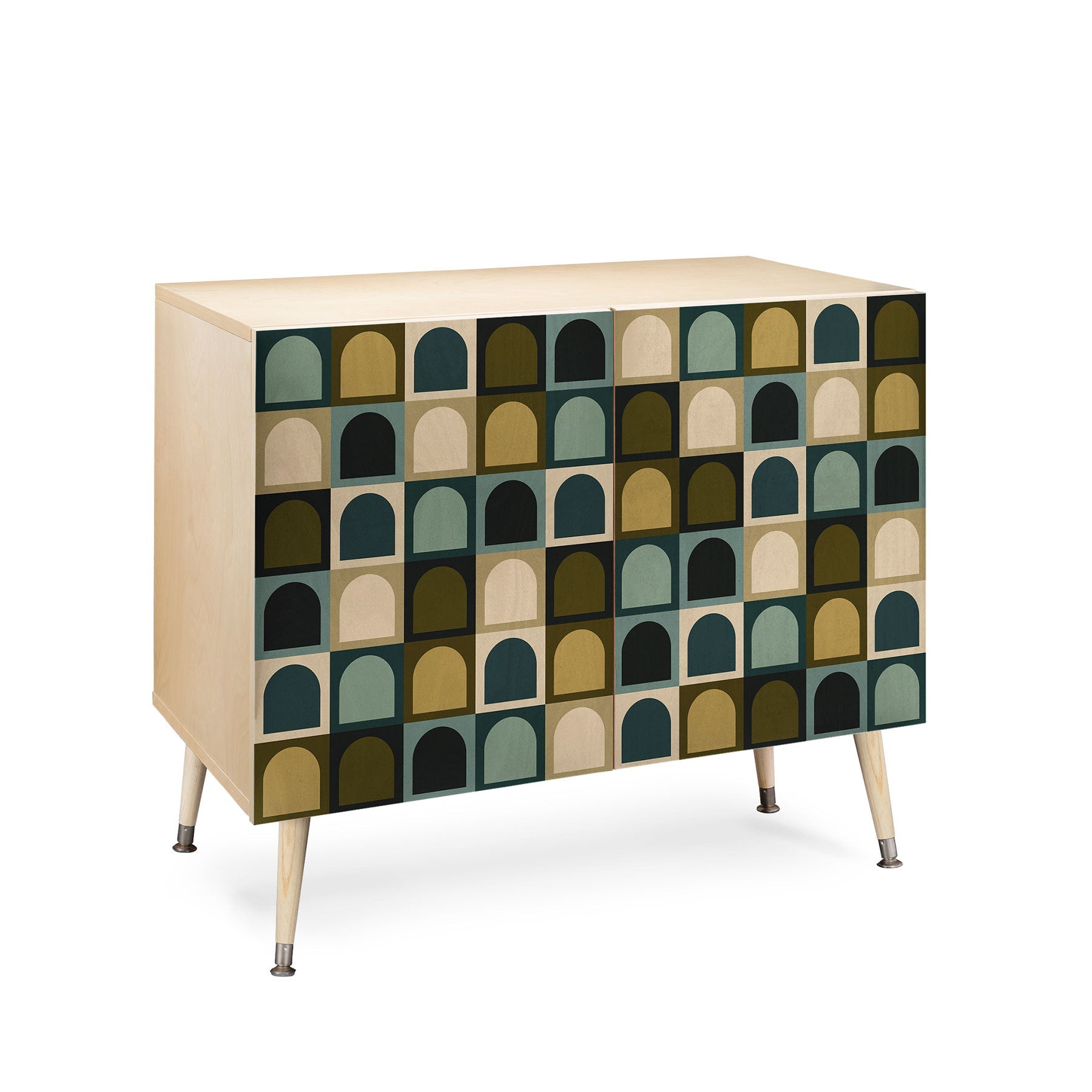 Colour Poems Checker Arches II Earthy Tones Credenza
