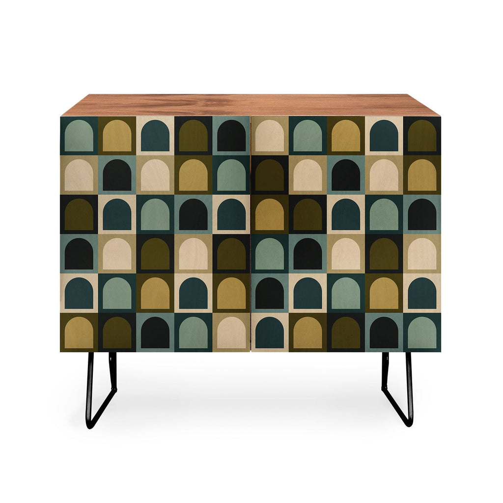 Colour Poems Checker Arches II Earthy Tones Credenza